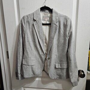 Merona Blazer, Size 10, Herringbone/Tweed